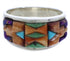 Multicolor Turquoise Sterling Silver Ring Size 8-3/4 VX36260